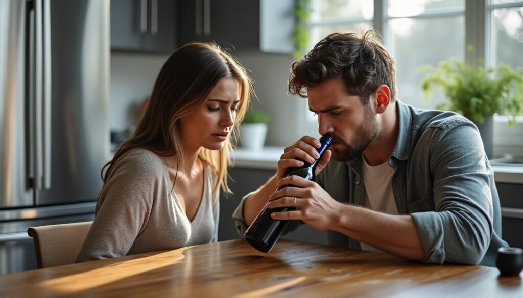 découvrez comment comprendre et agir face à la consommation quotidienne d'une bouteille de vin par votre mari, avec des conseils pratiques et un soutien adapté.