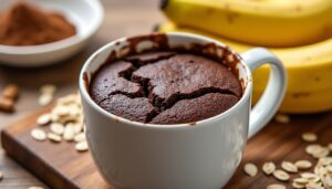 découvrez une recette facile et rapide de mug cake chocolat healthy, pour un dessert moelleux et gourmand en quelques minutes.
