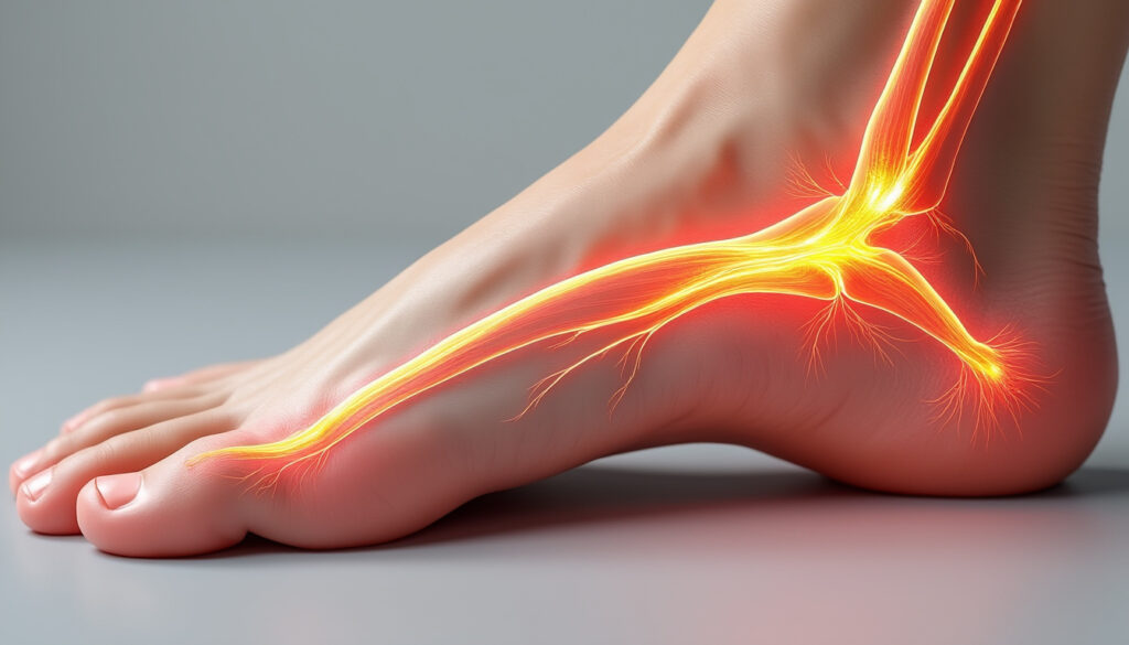 découvrez comment identifier la névralgie du nerf sural, une cause fréquente de douleur côté extérieur du pied, et apprenez les symptômes, les traitements et conseils pour soulager cette douleur.